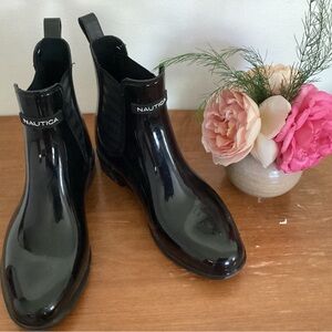 Black Women Rain Ankle Boots size 6